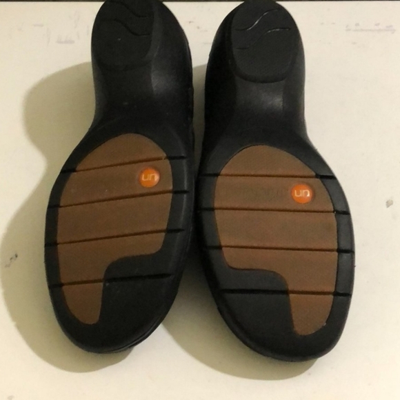 Clarks 86325 Unstructured Black Med Wedge Pumps Comfort Shoe Size 10 - Picture 8 of 8